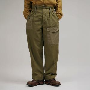 40インチ　NIGEL CABOURN  ナイジェルケーボン　ブリティッシュアーミーパンツ - ナノピグメントヘリンボーンツイル｜bigtaffy