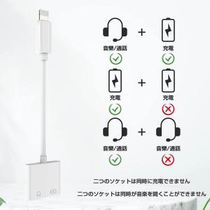 音楽 充電 同時 2 in 1 変換アダプタ ...の詳細画像5
