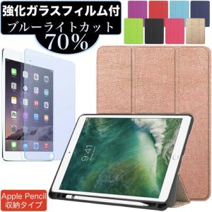 iPad 10.2インチ 第8世代 2020 第7世代 強化ガラスフィルムセット アップルペンシル Apple Pencil 収納ケース 2019年秋発売モデル A2197 A2200 A2198 ケース