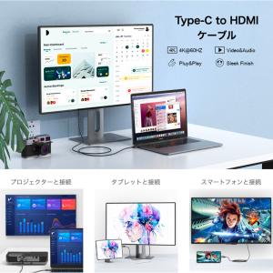 Type-C HDMI 変換ケーブル 4K 6...の詳細画像1