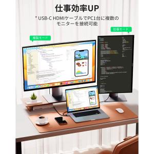 Type-C HDMI 変換ケーブル 4K 6...の詳細画像3