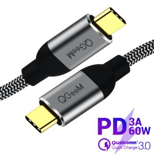 USB C - USB C ケーブル 高速充電　高速転送 映像出力 4K@60Hz USB 3.1 Type C 60W 20V/3A タイプC PD対応 Power Delivery 充電ケーブル 1.2m｜Good Hammond
