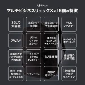 公式 Evoon マルチビジネスリュックX 拡...の詳細画像1
