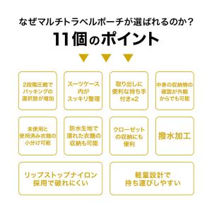 公式 Evoon マルチトラベルポーチ Mサイ...の詳細画像2