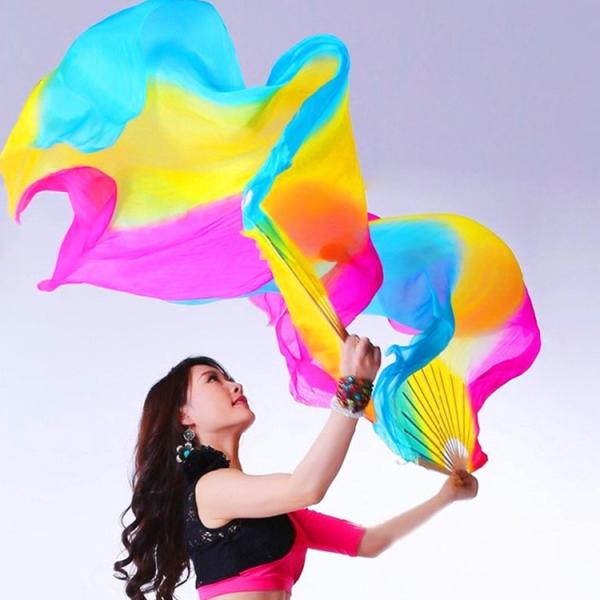 ファンベール シルクファンベール 2本セット扇子 団扇 舞台 小道具 アクセサリー 演出 飾り ファ...