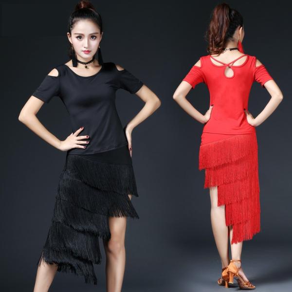 ラテンダンス衣装 社交ダンス衣装 DANCE/練習着 ダンスウェア　イベント　カジュアルステージ衣装...