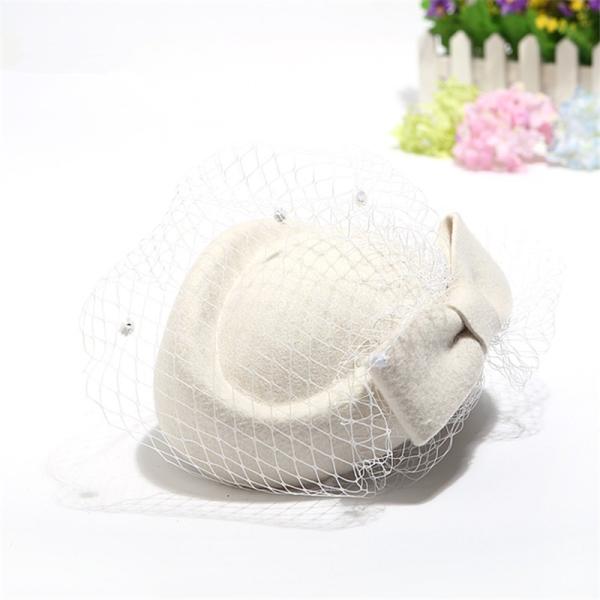 ベール付き　トークハット　トーク帽　フォーマル アクセサリー　パーティー用品　レディース　女性用　髪...