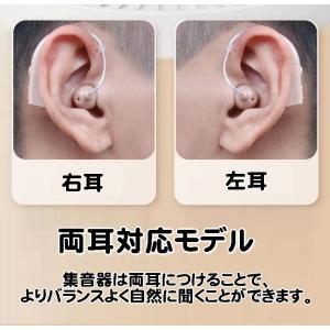 集音器 充電式 耳かけ型 ベージュ 両耳対応 ...の詳細画像4