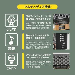 ラジオ 防災ラジオ ソーラー 充電式 電池式 ...の詳細画像3
