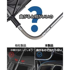 サンシェイド 車の暑さ対策 傘 曲がる パラソ...の詳細画像1