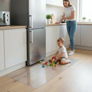 キッチンマット 透明 PVC 1.5mm厚 撥...の詳細画像3