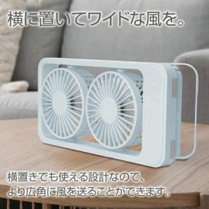 扇風機 卓上 コンパクト スタンド ファン ダ...の詳細画像4