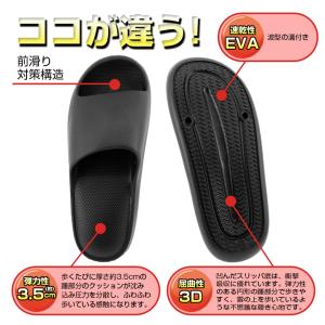 サンダル 衝撃吸収 スリッパ メンズ レディー...の詳細画像4