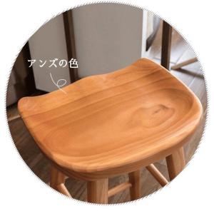 北欧天然木バーチェア木製カウンターチェアおしゃ...の詳細画像3