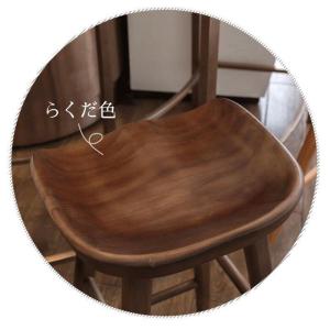 北欧天然木バーチェア木製カウンターチェアおしゃ...の詳細画像4