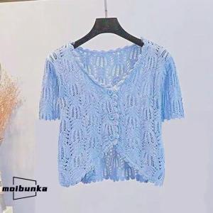 春夏 サマーカーディガン サマーニット ボレロ...の詳細画像1