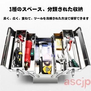 工具箱 ツールボックス、ポータブル2/3段ツー...の詳細画像4