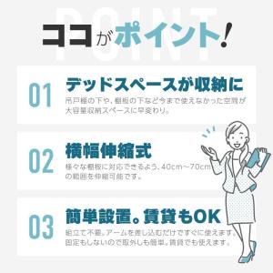 吊り戸棚収納 吊り戸棚収納ラック 吊り戸棚下ラ...の詳細画像1