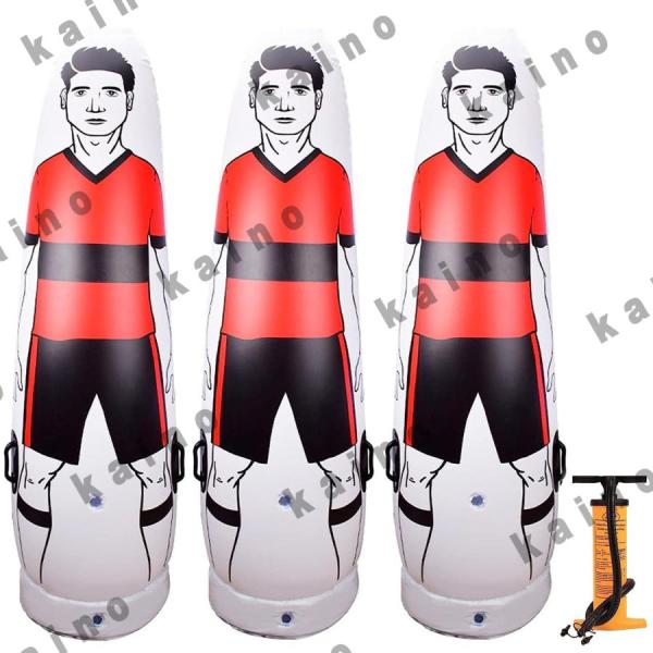 サッカー ダミー 人形 フリーキック練習 ディフェンダートレーニング インフレータブル マネキン フ...