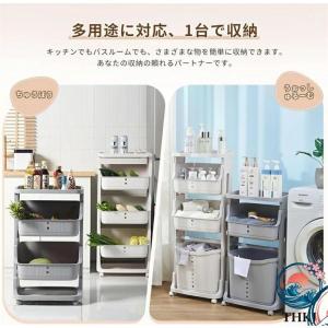 ランドリーワゴン ランドリー バスケット キャ...の詳細画像5