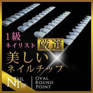 ネイルチップ クリア(オーバルロング0〜9)1...の詳細画像4