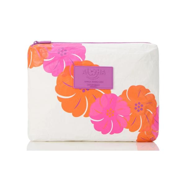 アロハコレクション ハワイアン航空  ミディアムポーチ ミッドポーチ Mid Lei Pualani