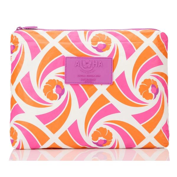 アロハコレクション ハワイアン航空  ミディアム ポーチ ビンテージ 1970 Vintage Sw...