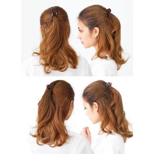 バンスクリップ S クリア スリム ヘアアクセサリーの詳細画像1