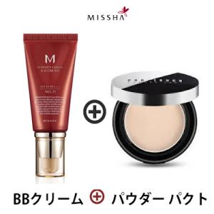 M パーフェクト BBクリーム + プロ タッチ パウダー パクト ミシャ MISSHA カバー B...