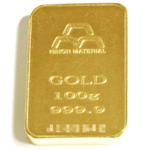 純金 インゴット 24金 100g 日本マテリアル K24 INGOT 公式国際ブランド グッドデリバリー バー ゴールド バー 送料無料｜bijou-shop