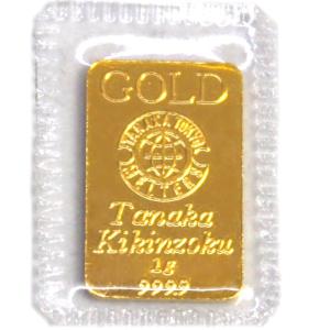 純金 インゴット 24金 田中貴金属 1g (ラミネート未開封)