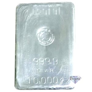 徳力 純銀 インゴット 10,000g(10kg) 日本製 シルバー バー SILVER 1000｜bijou-shop