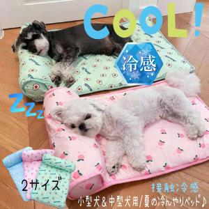 犬 ベッド 犬用ベッド 犬のベッド 夏 夏用 ひんやり 冷却 冷感 洗える 冷たい あごのせマット ひんやり 枕付き クール 高反発 滑り止め 小型犬 中型犬