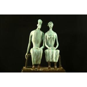 送料無料仏教美術大型水月観音菩薩像細工銅製44cm インテリア家具