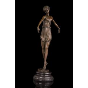 大人気ブロンズ像 山羊に乗る乙女 インテリア 彫刻 銅像 : 永楽