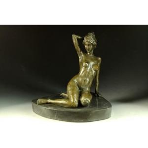 送料無料超人気ブロンズ像 裸婦男根 J.Mavchi 大名品 インテリア家具