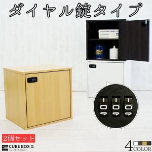 キューブボックスα 鍵付き 仕切り付き 鍵付き本棚 同人誌ラック 収納棚