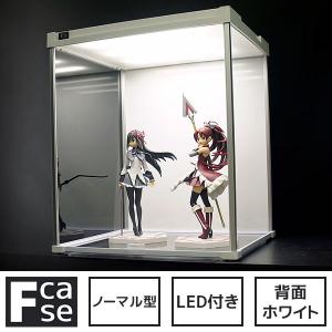 LEDライト付き コレクションケース アクリルケース フィギュアケース 背面ホワイト ディスプレイケース 卓上 p1