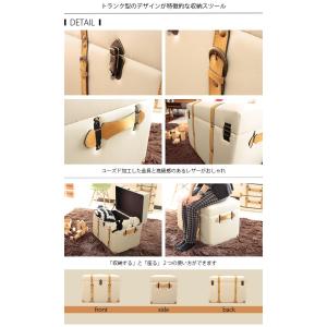 座れる 収納ボックス 収納スツール ストレージボックス 5 Off おしゃれ かわいい 合成皮革 P トランク風 レザー 合皮 激安