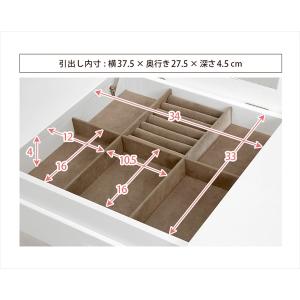 鏡を閉じれば可愛いデスク 猫脚 ドレッサー デ...の詳細画像2