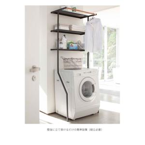 壁に立て掛けるだけ ランドリーシェルフタワー ...の詳細画像2