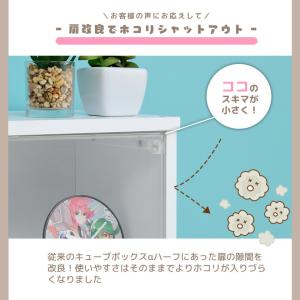 壁掛け キューブボックスα ハーフ 改 背面ブ...の詳細画像5