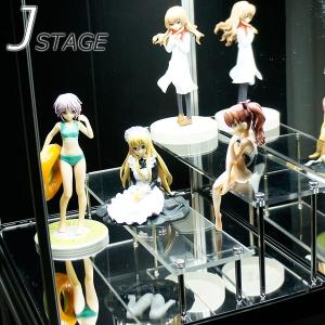 アクリルステージ フィギュア 棚 2段セット アクリルひな壇 アクリル棚 オプション品 フィギュアケース用 ジェイステージ用 J-STAGE｜houseBOAT