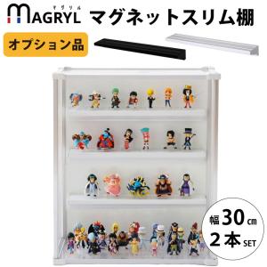 アクリルふたつき 超薄型 コレクションラック ダブルタイプ / スリム