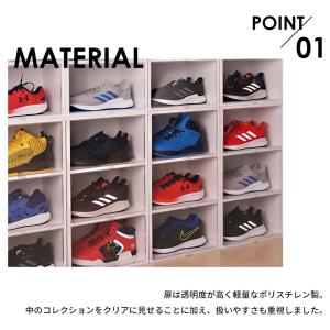 スニーカーコレクションケース 3段 シューズ ...の詳細画像2