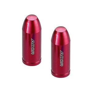 ACOR エイカー AOS-21205 アルミバルブキャップ 仏式 レッド 2個入