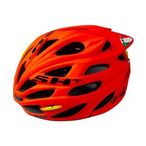 SH+ シャブリ ORANGE マット SH+ SH+ SHABLI シャブリ ヘルメット ORANGE MATT JCF公認 : サイクル