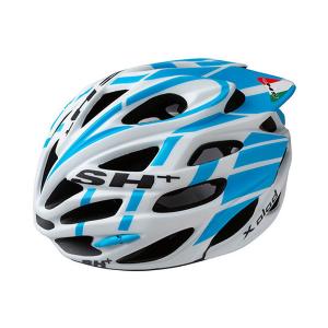 SH+ SHABLI X-PLOD シャブリ エクスプロッド ヘルメット MATT WHITE/BLUE JCF公認｜bike-king
