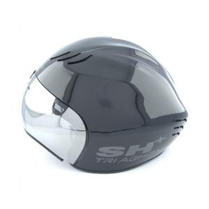 SH+ TRIAGHON トライアゴン ヘルメット GLOSSY BLACK/ANTHRACITE JCF公認｜bike-king