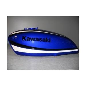 KH250/400 最終キャンディーブルー 図面付純正色塗料セット : バイク